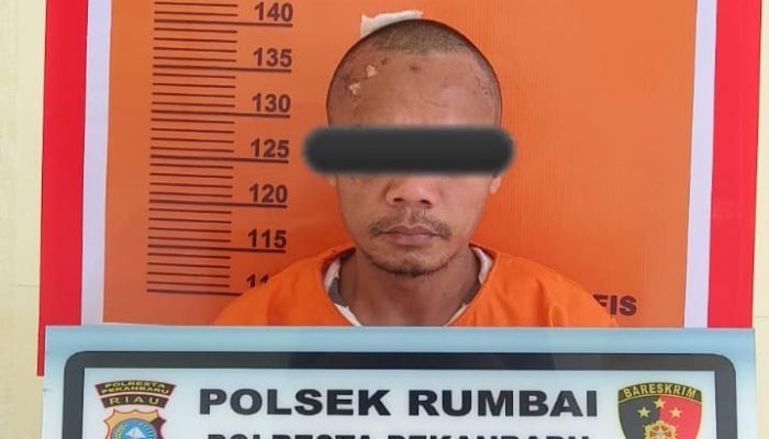 Pencuri Kabel Listrik di Rumbai Pekanbaru Ditangkap Warga