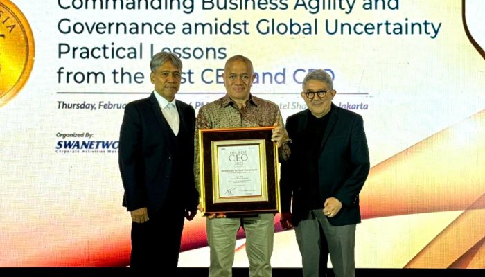 Presiden Direktur JNE Mohamad Feriadi Soeprapto Menang Indonesia Best CEO 2025