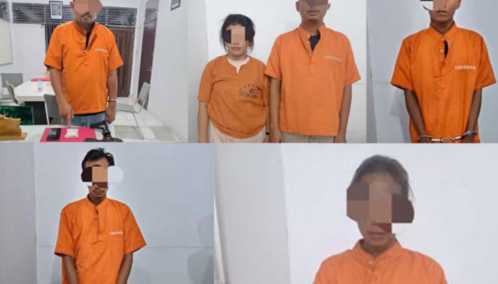 Polsek Kampar Tangkap 6 Pelaku Narkoba, Sabu hingga Ekstasi Disita