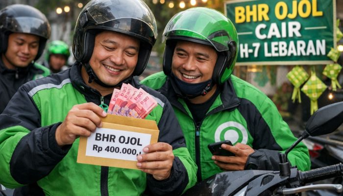 BHR Ojol Cair H-14 Lebaran, 850 Ribu Mitra Terima Rp400 Ribu