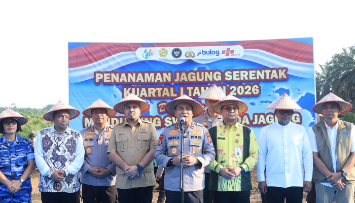 Kapolda Riau Tanam Jagung di Pelalawan, Dukung Ketahanan Pangan