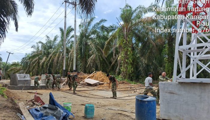 Kodim 0313/KPR Kebut Pembangunan Jembatan Gantung Garuda, Progres Capai 70 Persen