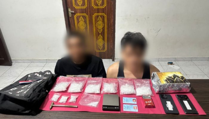 Dua Pengedar Sabu Diciduk, Ratusan Gram Narkoba Gagal Edar Jelang Lebaran