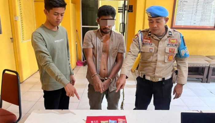 Pria Tapung Hilir Ditangkap Curi Sawit, Simpan 3 Paket Sabu