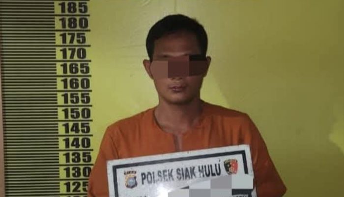 Polsek Siak Hulu Amankan Pria Bawa Sabu di Desa Kepau Jaya