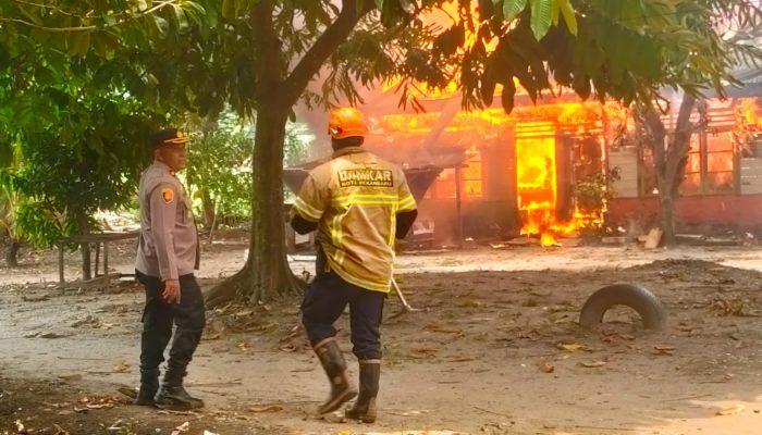 Kebakaran Permukiman Padat di Pekanbaru, Delapan Petak Rumah Rata dengan Tanah