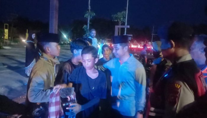 Bupati Kampar Pimpin Penertiban Balap Liar Subuh di Bangkinang