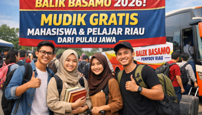 Pemprov Riau Gelar Program Balek Besamo, Mahasiswa di Jawa Bisa Mudik Gratis