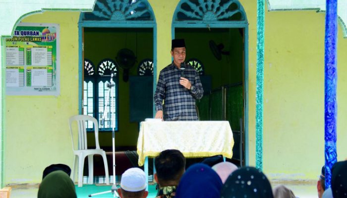 Bupati Kampar Hadiri Pulang Kampung Basamo di Desa Pulau Lawas