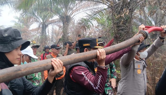 160 Personel Gabungan Jinakkan Karhutla di Pelalawan