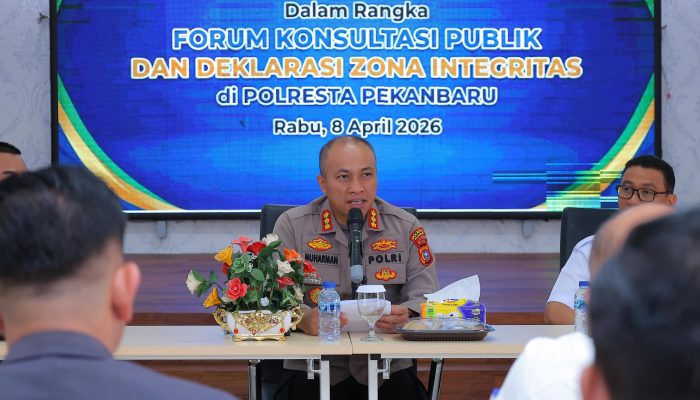 Polresta Pekanbaru Gaspol Wujudkan WBBM Lewat Forum Konsultasi Publik 2026
