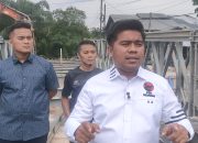 Zulkardi Sidak Progres Jembatan Darurat Rumbai, Desak Penyelesaian Dipercepat