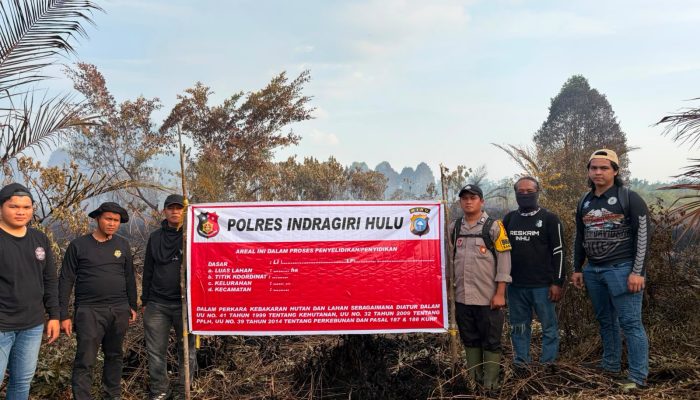 Buang Puntung Rokok Sembarangan, Pria di Inhu Jadi Tersangka Karhutla 5 Hektare