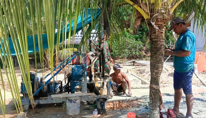 Kejar Sumber Air Bersih, Sumur Bor TMMD ke-129 di Desa Delik Tembus 42 Meter