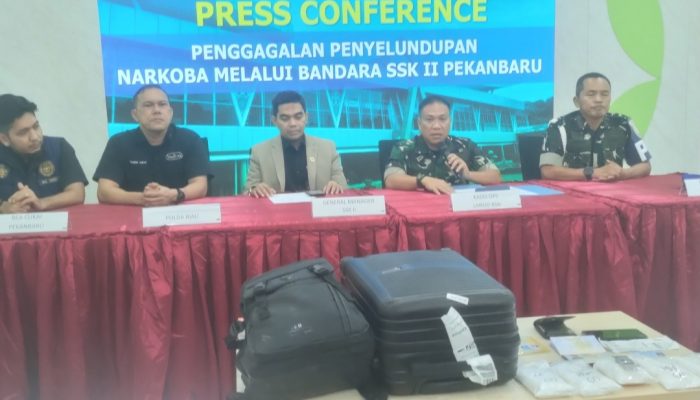Avsec dan TNI AU Lanud Roesmin Nurjadin Amankan Penumpang Bawa 1 Kg Sabu
