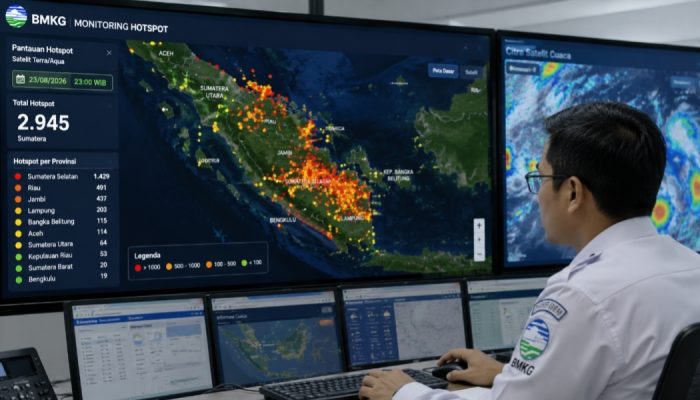 2.945 Hotspot Terdeteksi di Sumatera, Riau Capai 491 Titik