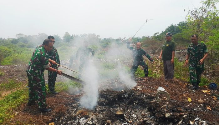 Tim Mabes TNI Perkuat Pencegahan Karhutla di Kampar