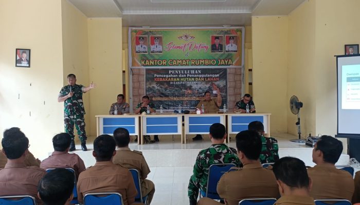 Karhutla Dicegah dari Desa, Mabes TNI Turun ke Rumbio Jaya