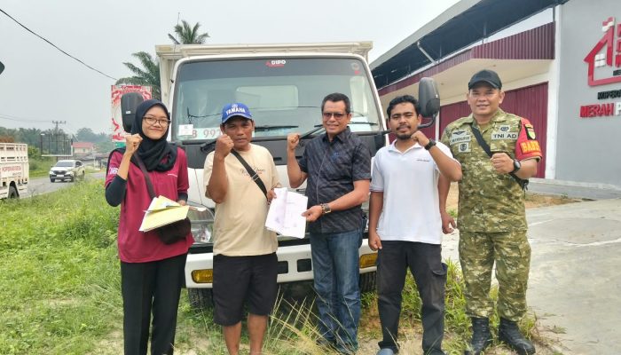 Koperasi Merah Putih Lubuk Terap Terima Truk Operasional