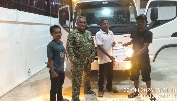 Koperasi Merah Putih Masda Makmur Rohul Terima Truk Operasional