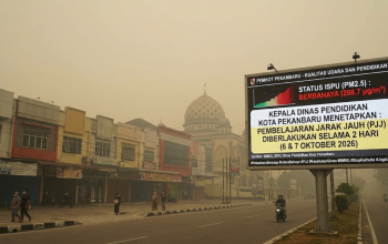 Udara Pekanbaru Berbahaya, PJJ Berlaku untuk PAUD-SMP